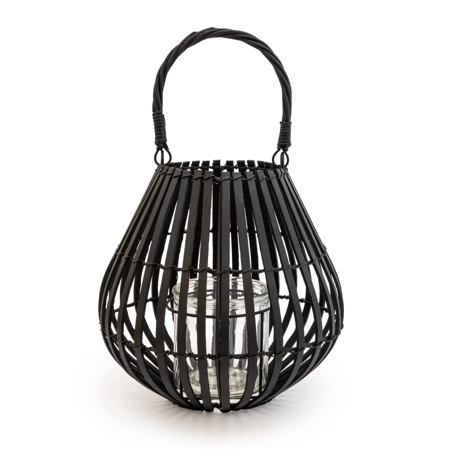 Darthome Limited Matt Black Slatted Candle Lantern 7 Darthome Limited Matt Black Slatted Candle Lantern - Image 7