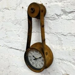 Darthome Limited Industrial Rust Factory Wall Clock