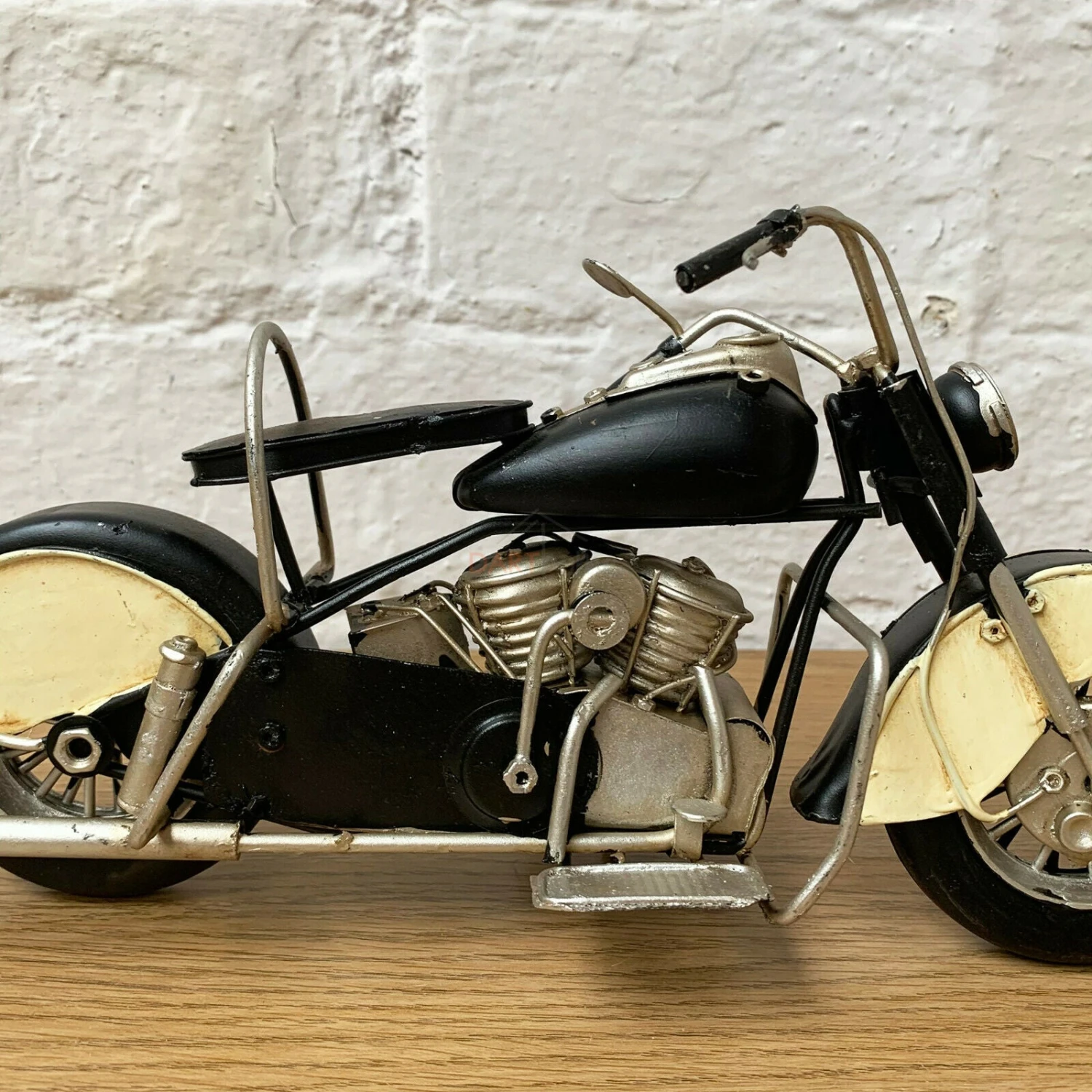 Darthome Limited Black Metal Chopper Motorbike Ornament 5 Darthome Limited Black Metal Chopper Motorbike Ornament - Image 5