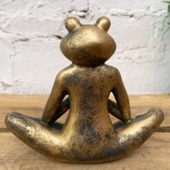Darthome Limited Gold Yoga Frog Ornament 15cm -Darthome Limited 104 64f24738 d27b 4d89 b221 723623759166