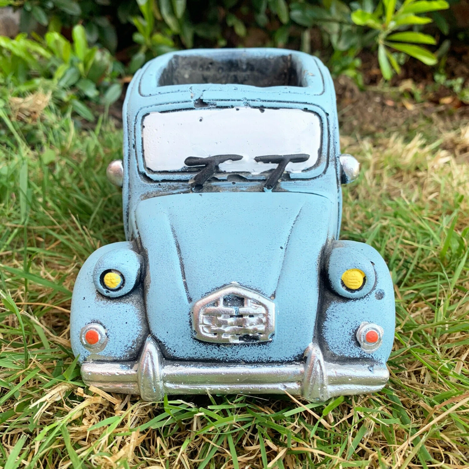 Darthome Limited Light Blue French Car Cement Planter 2 Darthome Limited Light Blue French Car Cement Planter - Image 2
