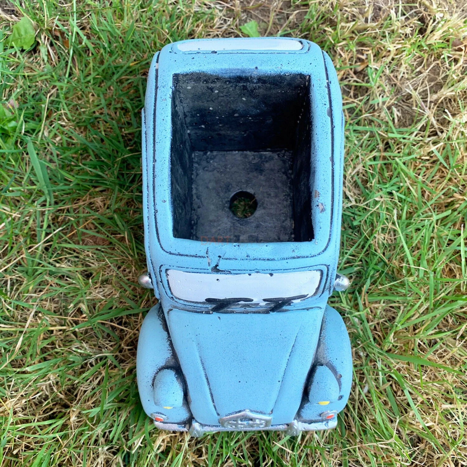 Darthome Limited Light Blue French Car Cement Planter 3 Darthome Limited Light Blue French Car Cement Planter - Image 3