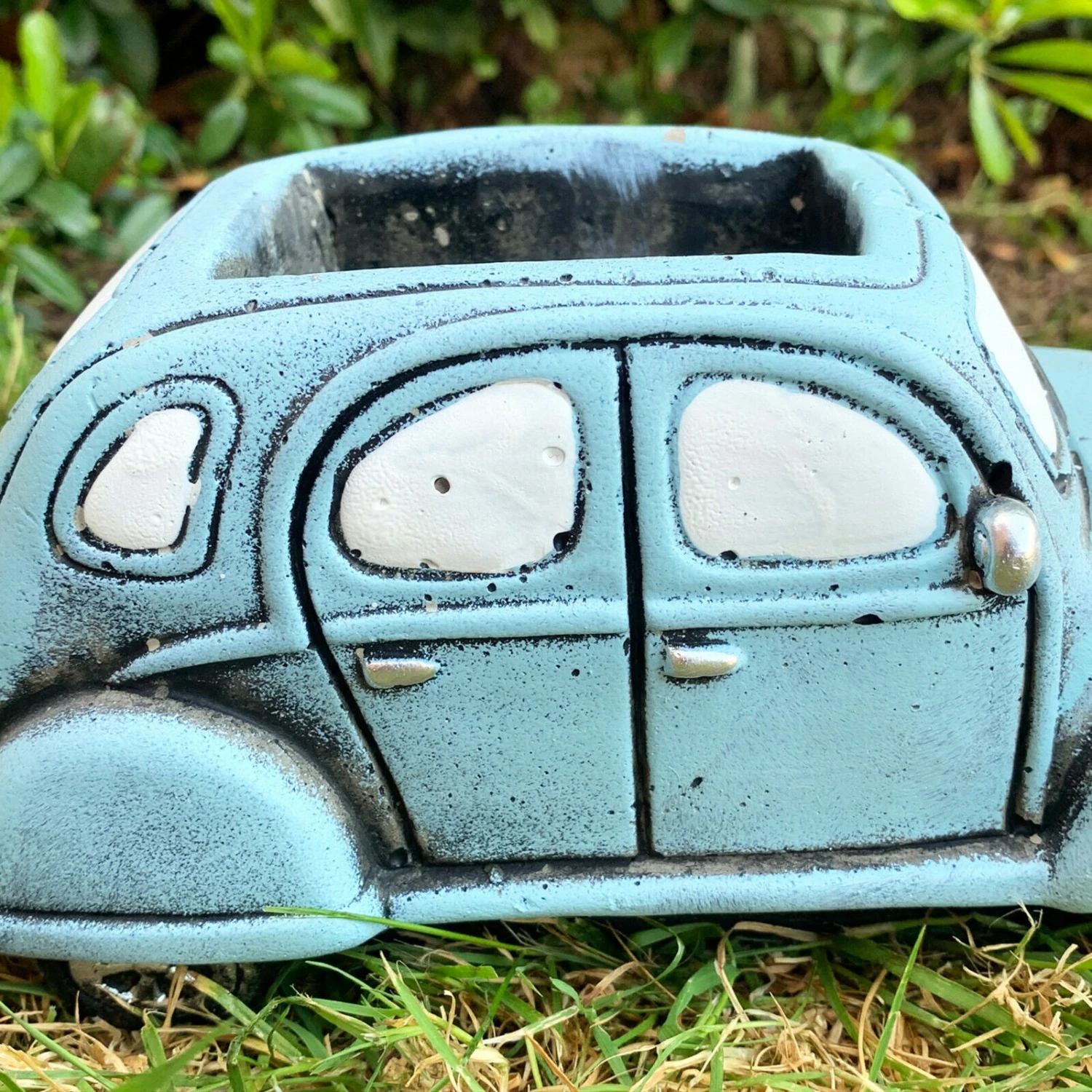 Darthome Limited Light Blue French Car Cement Planter 4 Darthome Limited Light Blue French Car Cement Planter - Image 4