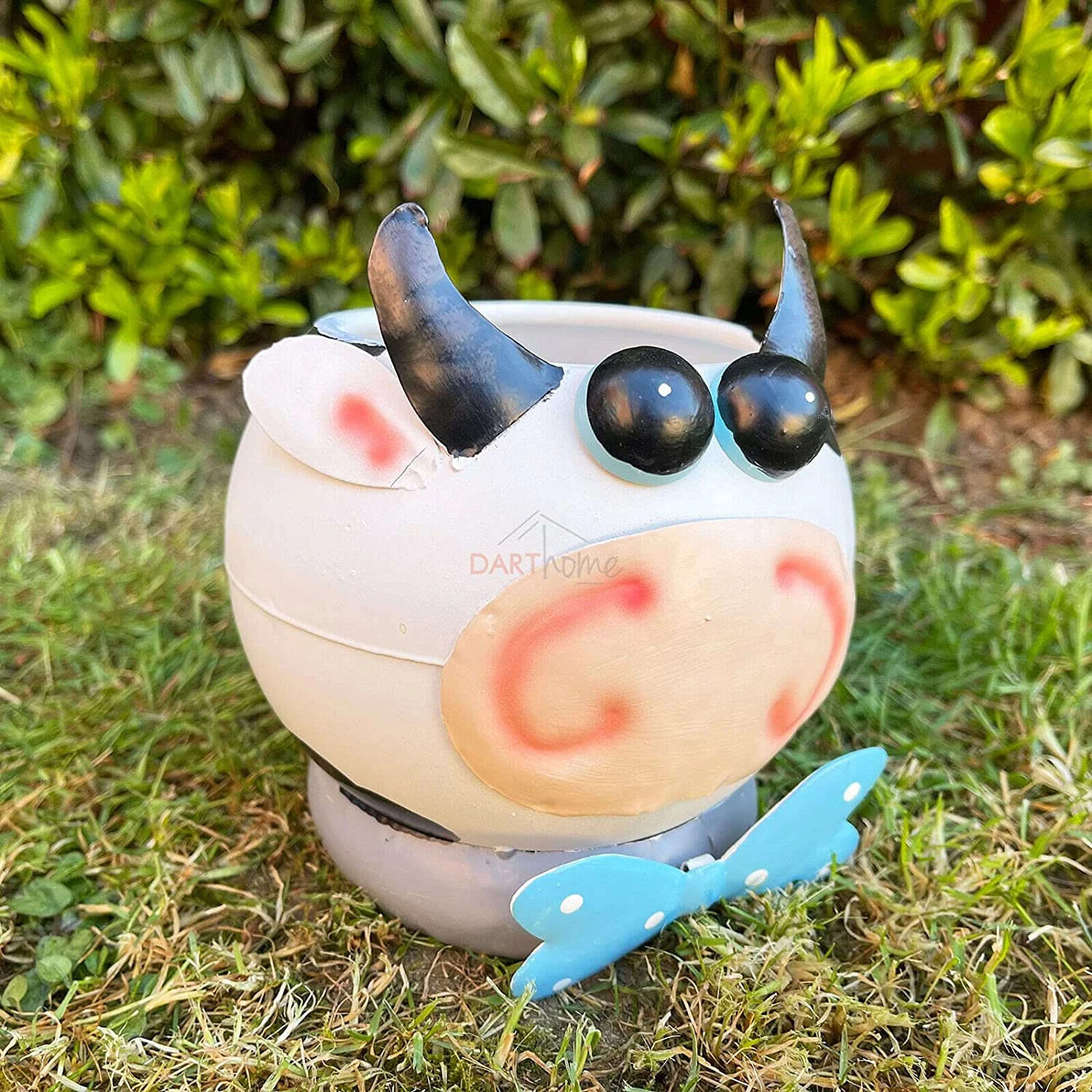 Darthome Limited Small White Cow Plant Pot 5 Darthome Limited Small White Cow Plant Pot - Image 5