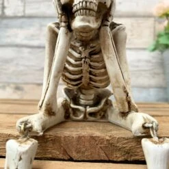 Darthome Limited White Hear No Evil Skeleton Figurine -Darthome Limited 13 90d66494 0205 460d 924a c0c4a006095c