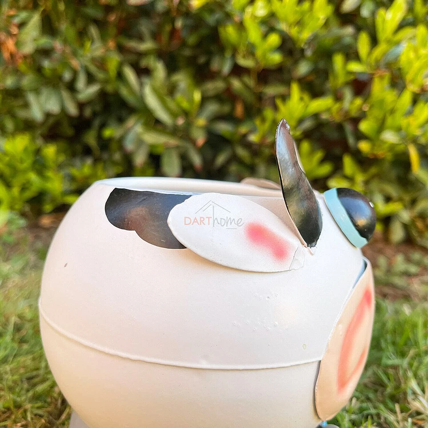 Darthome Limited Small White Cow Plant Pot 6 Darthome Limited Small White Cow Plant Pot - Image 6