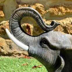 Darthome Limited Grey Lucky Elephant Garden Sculpture Large 42cm -Darthome Limited 15 db91a7c6 405e 4161 873b 9f3cace1b61d