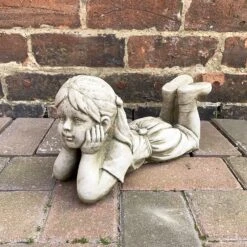 Darthome Limited Stone Lying Daydream Boy & Girl Garden Sculptures 4.5kg -Darthome Limited 15 faa6039b 3668 4f87 b0aa 673747adbed4