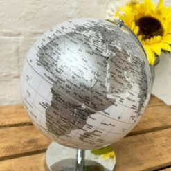 Darthome Limited Rotating Globe Ornament - Silver And White 7 Darthome Limited Rotating Globe Ornament - Silver And White -Darthome Limited 18 9addf4c7 9314 4ff0 9e39 71a4829a1ea7