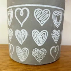 Darthome Limited Cement Scribble Love Heart Plant Pot Holder -Darthome Limited 19 43a37f38 da0b 49b1 9fbb 93a6f108246d