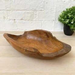 Darthome Limited Teak Root Wood Long Bowl 35cm -Darthome Limited 1 68d61905 d91c 42dd a7dd bf9d918f4f44