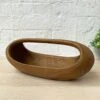 Darthome Limited Teak Root Wood Smooth Long Trug Fruit Bowl 40cm