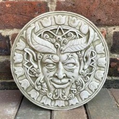 Darthome Limited Stone Wiccan Face Wall Plaque 30cm