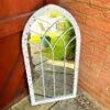 Darthome Limited Distressed White Arched Garden Mirror