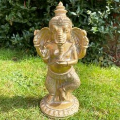 Darthome Limited Gold Dancing Ganesh Elephant Sculpture