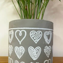 Darthome Limited Cement Scribble Love Heart Plant Pot Holder -Darthome Limited 20 a0d4c798 742d 4e06 862d a26e38a0e97c