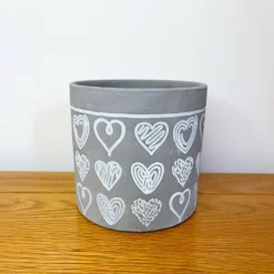 Darthome Limited Cement Scribble Love Heart Plant Pot Holder -Darthome Limited 21 8c0c6d0e 4c87 4fc7 a93a e7d2a1f7e578