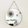 Gold Chain Hanging Round Wall Mirror