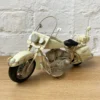 Darthome Limited White Chopper Motorbike Model Ornament