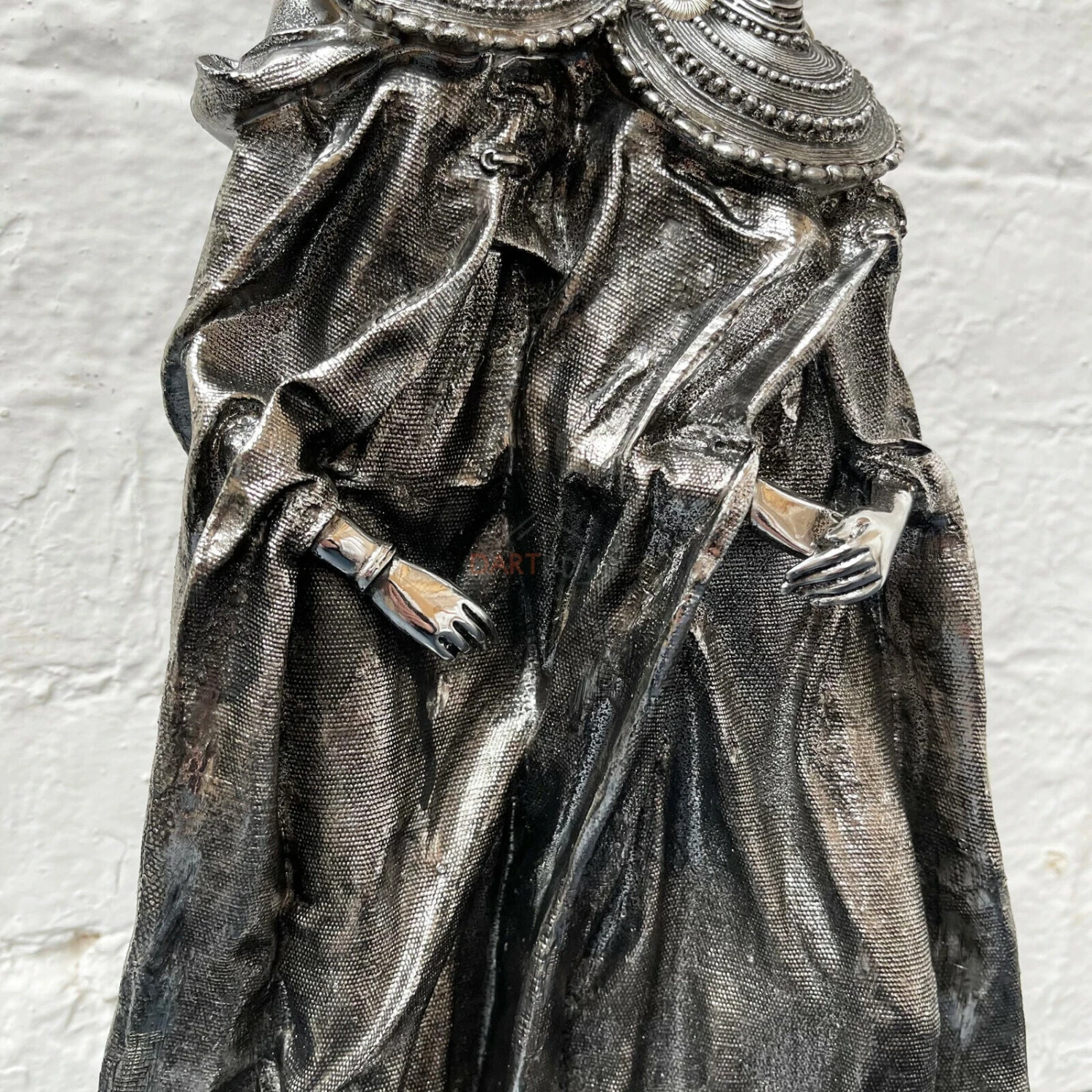 Darthome Limited Large Silver Masai Couple Ornament 3 Darthome Limited Large Silver Masai Couple Ornament - Image 3