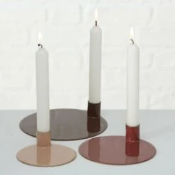 Darthome Limited Metallic Pink Candlestick Holders Set Of 3 -Darthome Limited 27 c78a5804 576c 4688 9971 a0cb6dad2077