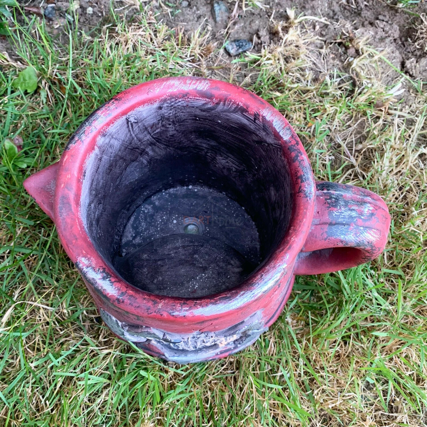 Darthome Limited Cement Red Jug Hedgehog Planter 3 Darthome Limited Cement Red Jug Hedgehog Planter - Image 3