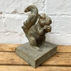 Darthome Limited Gold Resin Squirrel Bookend