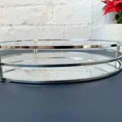 Darthome Limited Silver Mirrored Candle Plate 29cm -Darthome Limited 35 ec422a21 9cb6 44fd 8c20 283c6037c658