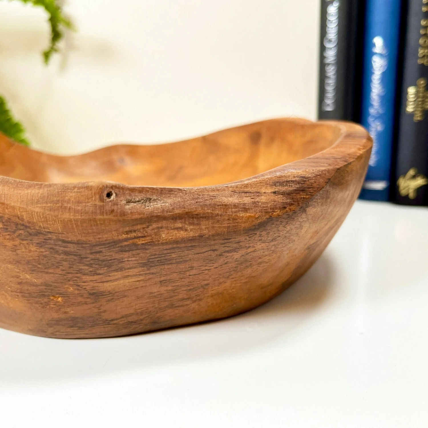 Darthome Limited Round Teak Root Wood Bowl 18cm 3 Darthome Limited Round Teak Root Wood Bowl 18cm - Image 3