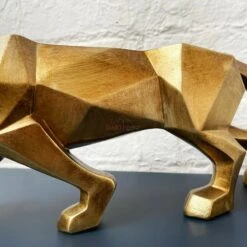 Darthome Limited Geometric Gold Leopard Ornament 46cm -Darthome Limited 38 f3f19c7f 6a2b 46fb 997a 65f3d5750318