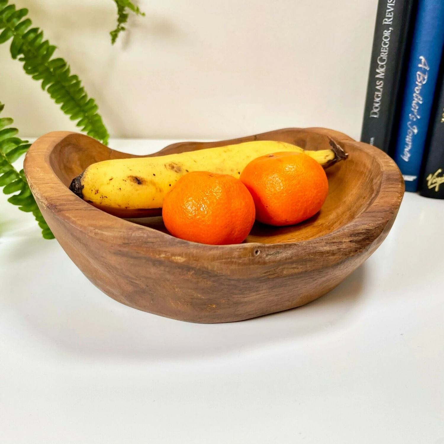 Darthome Limited Round Teak Root Wood Bowl 18cm 5 Darthome Limited Round Teak Root Wood Bowl 18cm - Image 5