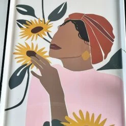 Darthome Limited Woman & Sunflowers Framed Print Wall Art -Darthome Limited 3 346078fc ca0e 4518 b46b f09b6bc2d3b4