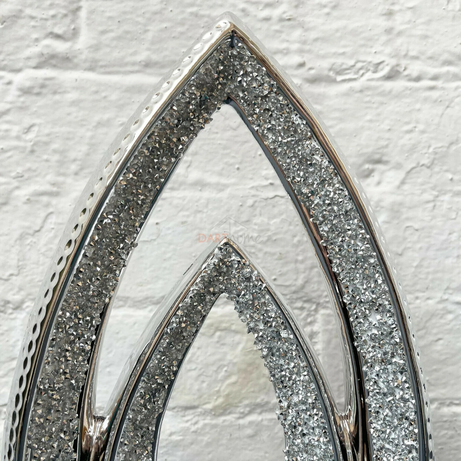 Darthome Limited Diamante Double Tear Drop Ornament 3 Darthome Limited Diamante Double Tear Drop Ornament - Image 3