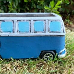 Darthome Limited Blue Cement Campervan Planter 21cm -Darthome Limited 3 f2a34422 d85f 454e a485 ab5b41142f19