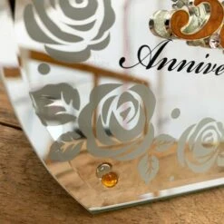 Darthome Limited 50th Golden Wedding Anniversary Mirror Clock 16cm 7 Darthome Limited 50th Golden Wedding Anniversary Mirror Clock 16cm -Darthome Limited 40 bf6268e5 b1a5 4dfc 9bd6 dc10eba7d9ea