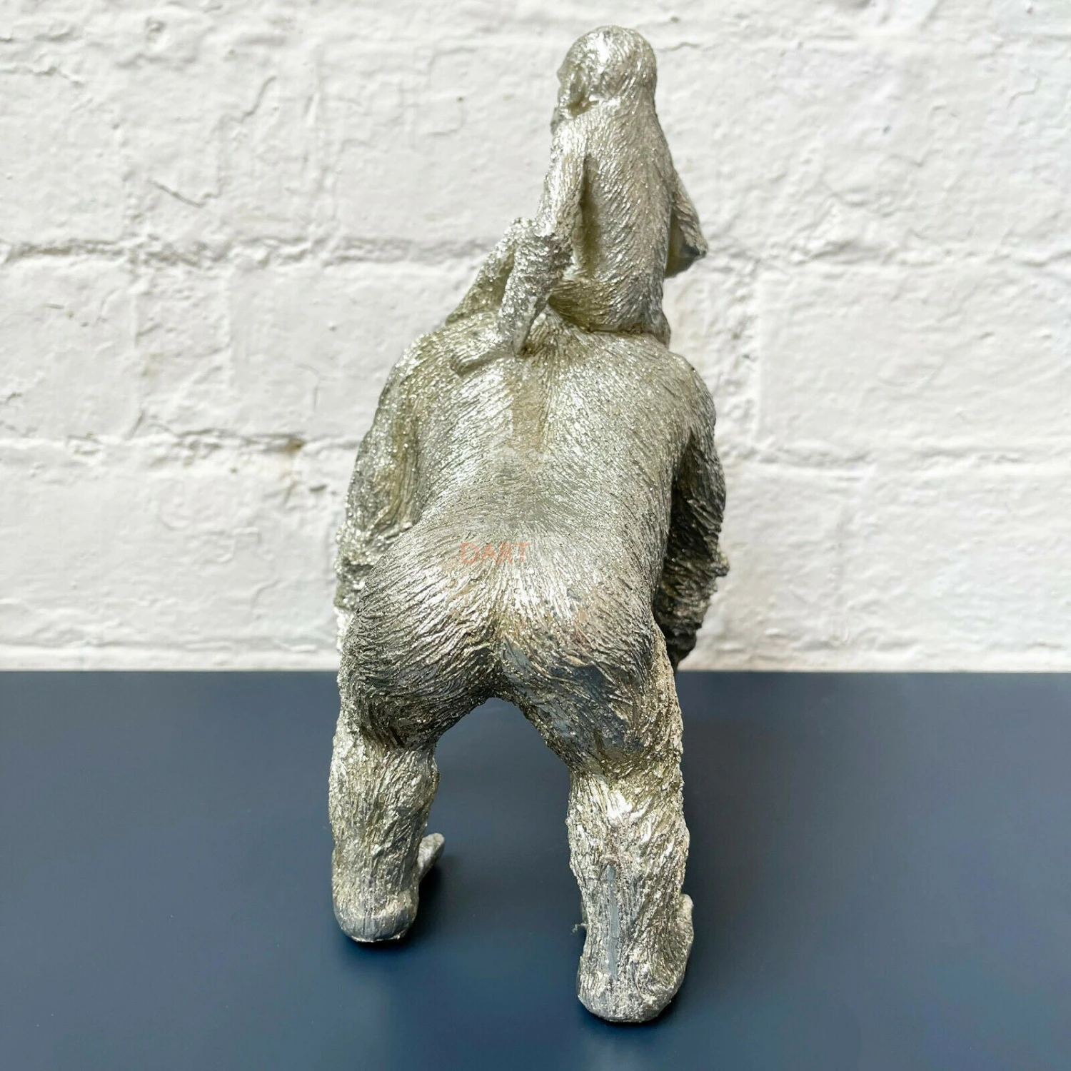 Darthome Limited Silver Gorilla With Climbing Baby Ornament 5 Darthome Limited Silver Gorilla With Climbing Baby Ornament - Image 5