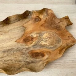 Darthome Limited Teak Root Wood Flat Leaf Shaped Bowl 39cm -Darthome Limited 50 c8ab768b be46 482f ba29 8282e27b29bb