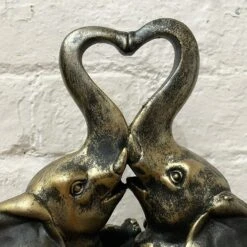 Darthome Limited Distressed Gold Resin Love Elephant Ornament -Darthome Limited 54 19689407 494f 4b69 9eee d27cbd715e57
