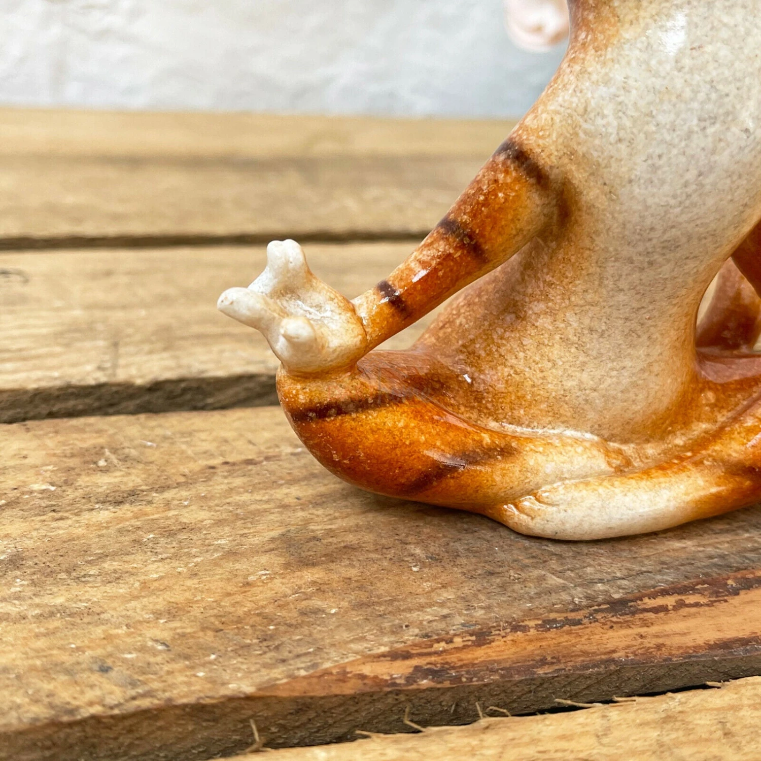 Darthome Limited Ceramic Sitting Yoga Ginger Cat Novelty Sculpture 2 Darthome Limited Ceramic Sitting Yoga Ginger Cat Novelty Sculpture - Image 2