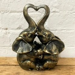 Darthome Limited Distressed Gold Resin Love Elephant Ornament -Darthome Limited 58 1aa8c226 d6f4 4ec4 abf4 db20033ff8fa