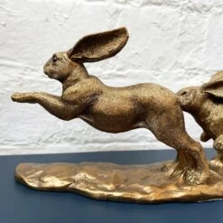 Darthome Limited Resin Bronze Two Jumping Hares Sculpture 11 Darthome Limited Resin Bronze Two Jumping Hares Sculpture -Darthome Limited 5 22c9faf2 4c59 4ee7 95d6 8a4801b05cbf