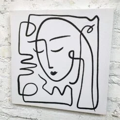 Darthome Limited Minimalist Lady Canvas Art