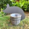 Darthome Limited Silhouette Pig Lined Planter