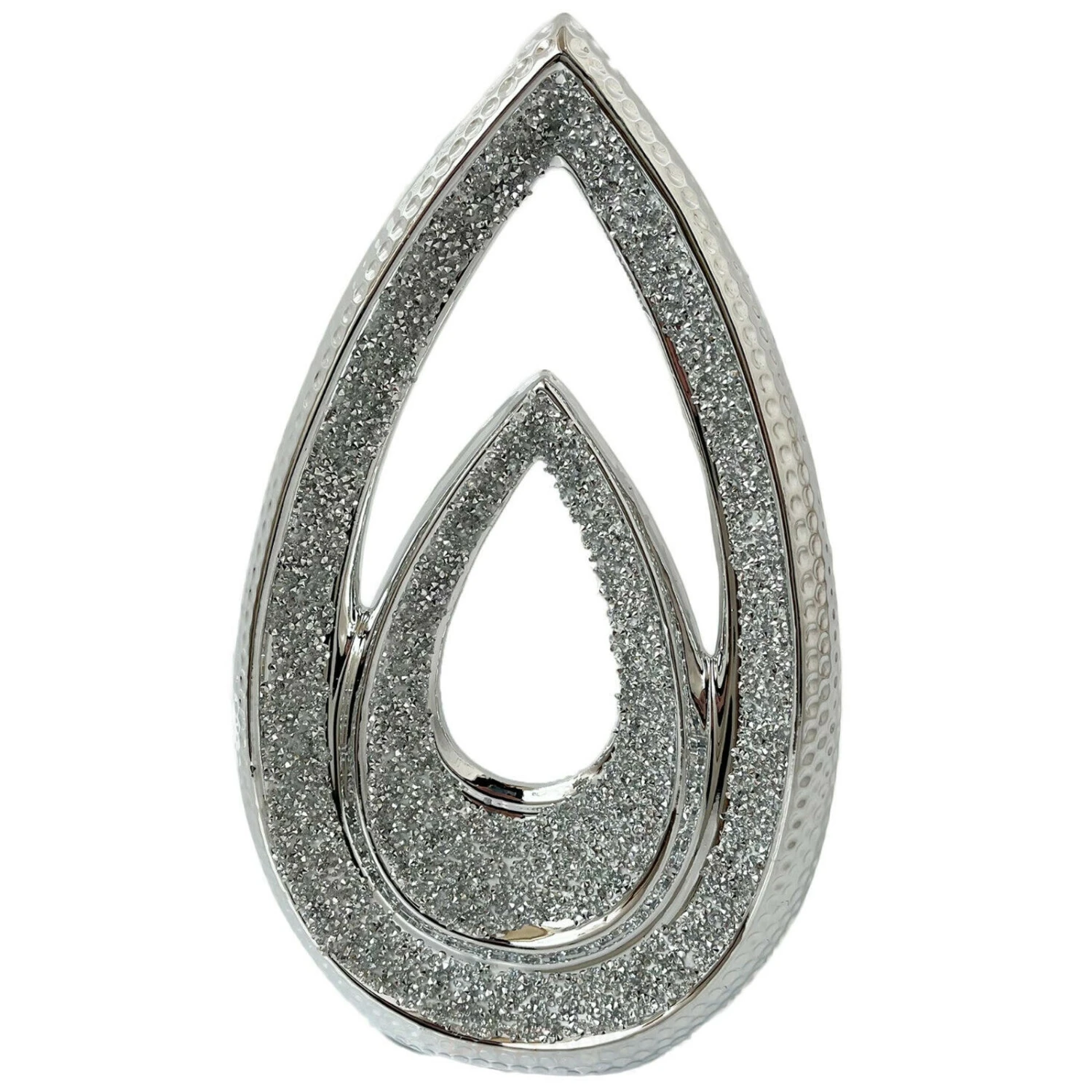 Darthome Limited Diamante Double Tear Drop Ornament 6 Darthome Limited Diamante Double Tear Drop Ornament - Image 6