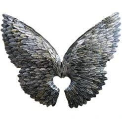 Darthome Limited Silver Angel Wings Wall Art -Darthome Limited 7204 5