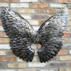 Darthome Limited Silver Angel Wings Wall Art