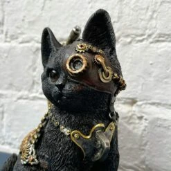 Darthome Limited Black Steampunk Sitting Cat Ornament -Darthome Limited 87 8854c6b7 cba2 4871 bf0c 37eb67c35ee9