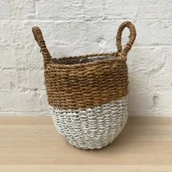 Darthome Limited Set Of 3 Two Tone Lined Seagrass Planters -Darthome Limited 8 8440484a b94a 49c3 8d56 b61abb8ca3fe