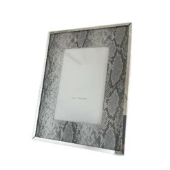 Darthome Limited 4x6" Faux Silver Snakeskin Photo Frame -Darthome Limited 90copy