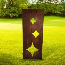 Darthome Limited Ready To Rust Three Stars Garden Screen